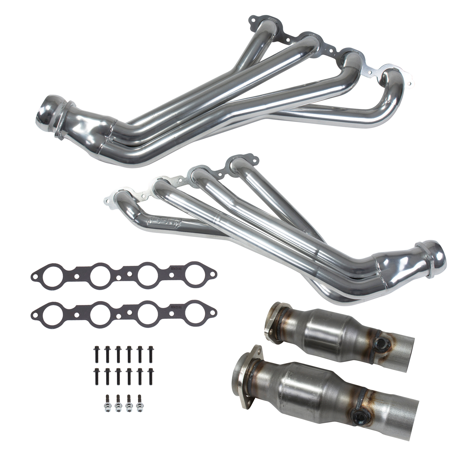 BBK Performance Parts 40444 16-24 CAMARO LT1 1-7/8 LONG TUBE HEADERS PLUS MID PIPES (SILVER CERAMIC)